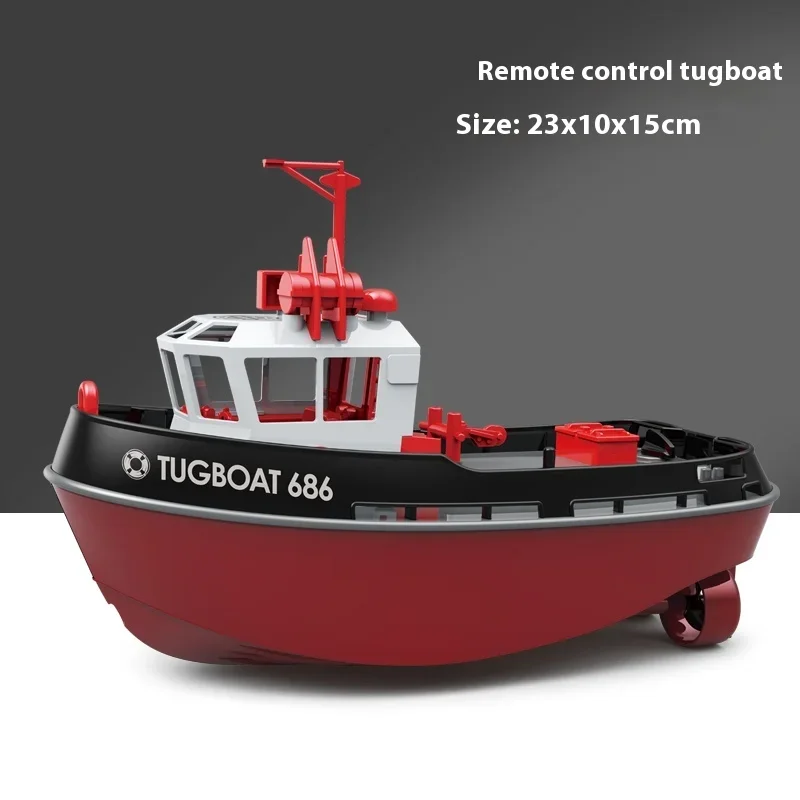 1: 72 Mini Remote Control Tugboat Ship Charging High Speed Clipper Rc Can Release Water, Remote Control Ship Model Toy Gift