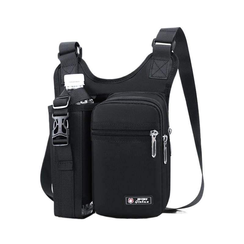 Men's Casual Crossbody Bag Multi-layer Structure Large Capacity Oxford Shoulder Bag Urban Simplicity Style Commuting Sling Bag