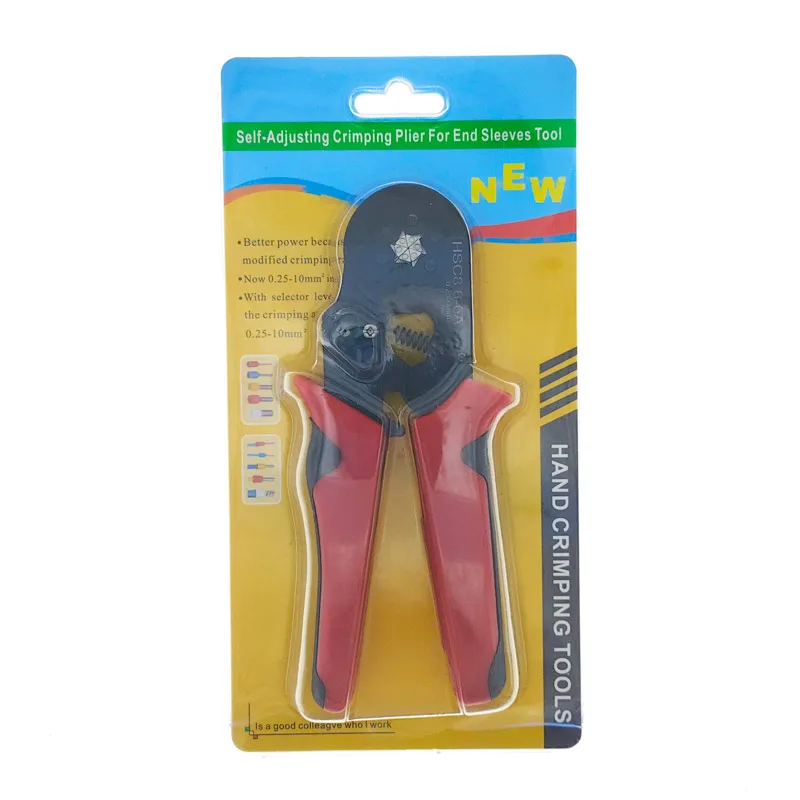 EU Terminals Crimping Pliers HSC8 6-6 0.25-6mm² 23-10AWG VE/TE Tubular Tube E0508 Tools Ferrule Electrician Clamp Set Wire Tips