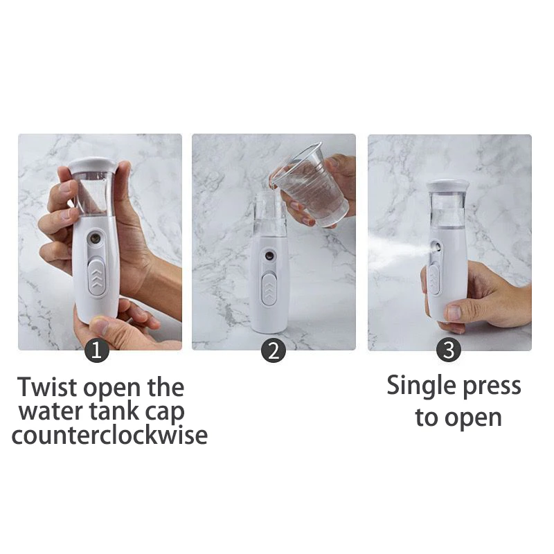 Mini Nano Mist Sprayer Cooler Steamer Humidifier USB ชาร์จ Face Moisturizing Nebulizer Beauty Skin Care เครื่องมือ