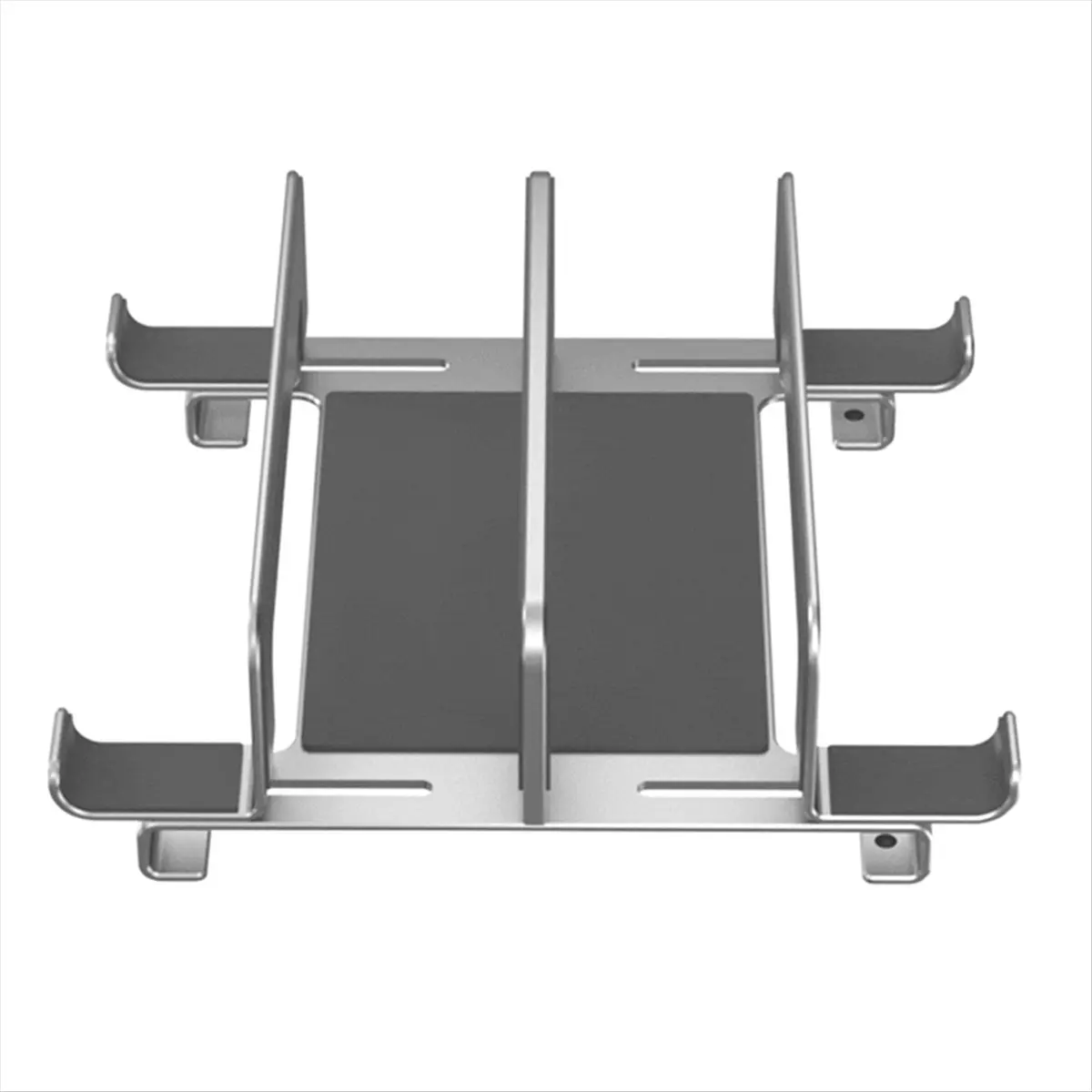Super Sale Laptop Stand Holder Adjustable Vertical Desktop Notebook Dock Space-Saving 3 in 1 Computer Stand Silver