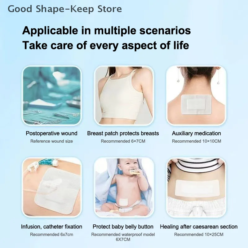 

10/15/20/30 Pcs Waterproof Band-Aid Band Wound Dressing Medical Breathable Sterile Tape For Swimming Bath Wound Care Protect