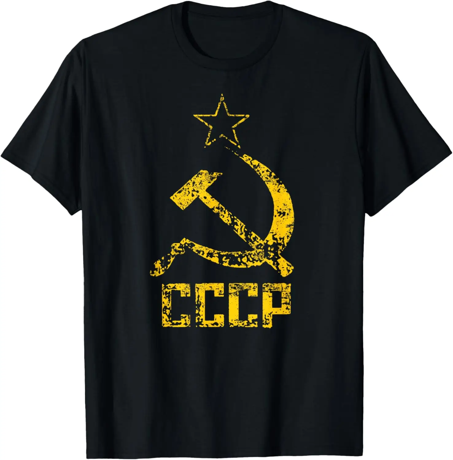 Vintage CCCP T Shirt Hammer Sickle Soviet Union Shirt Russia Breathable and Comfortable Streetwear Short Sleeve Camiseta