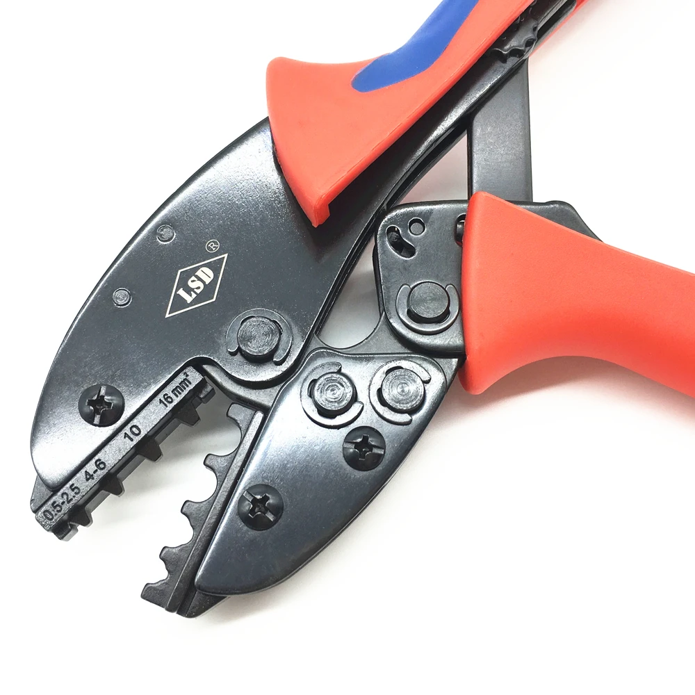 S-0516 Non-insulated terminal crimping tools 0.5-16mm2 cable lug connector crimping plier multi-functional crimp tool