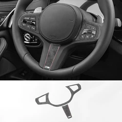 Made of Alcantara For BMW G30 G20 G28 G21 G11 G12 F40 Z4 G32 Car Steering Wheel Stickers Button Trim Frame Interior Accessories