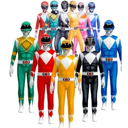 Halloween Power Samurai Sentai Shinkenger Rangers Costume Adult Kids Boys Superhero Cosplay Birthday Party Jumpsuit Zentai Suit