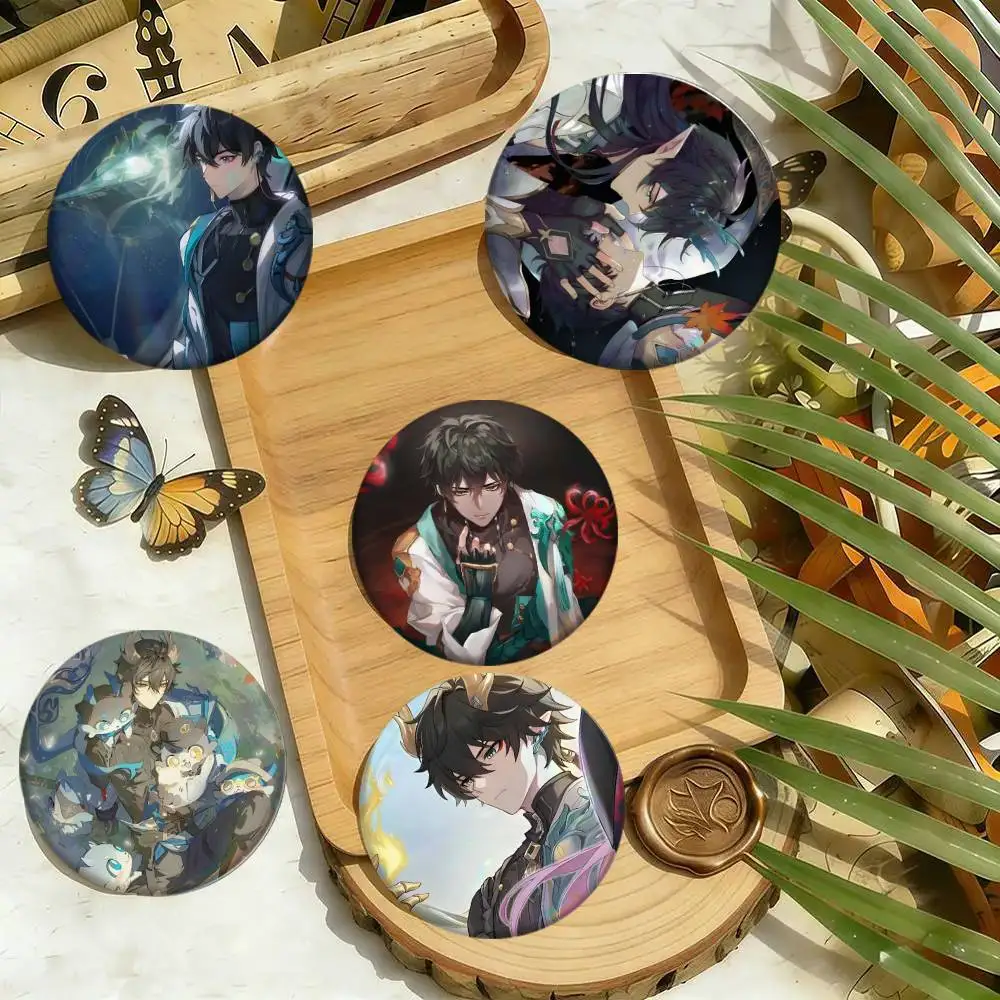 Game Honkai Star Rail Dan Heng Badges 25 32 44 58 75 Mm Round Cosplay Pin Bag Decor Fans Collect Friends Gifts Brooch Souvenir