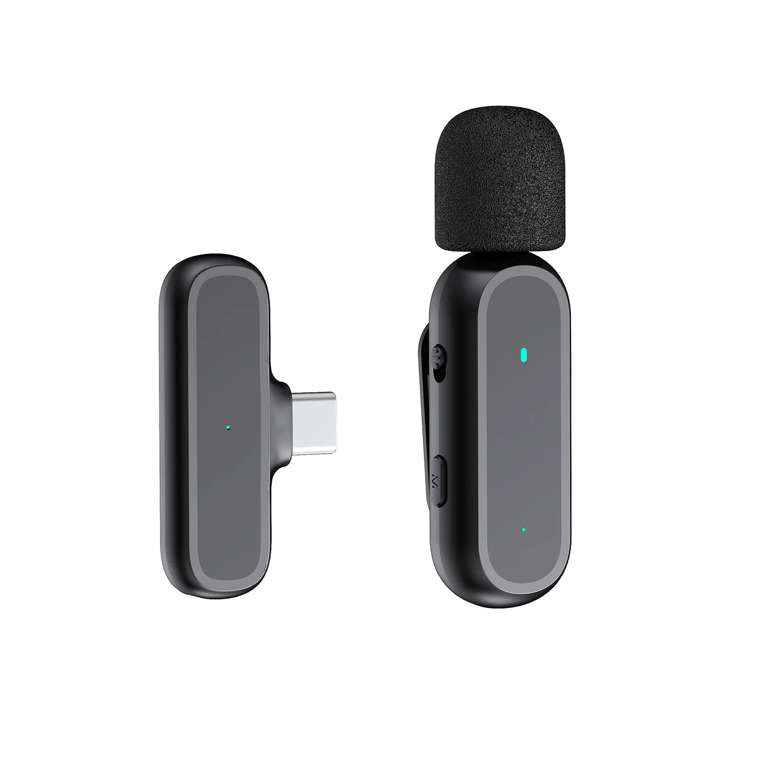 Wireless Lavalier-mikrofon Mikrofon K60 mit Lade Fall Lärm Reduktion Aufnahme Mini Revers Mic für iPhone Android Live-übertragung