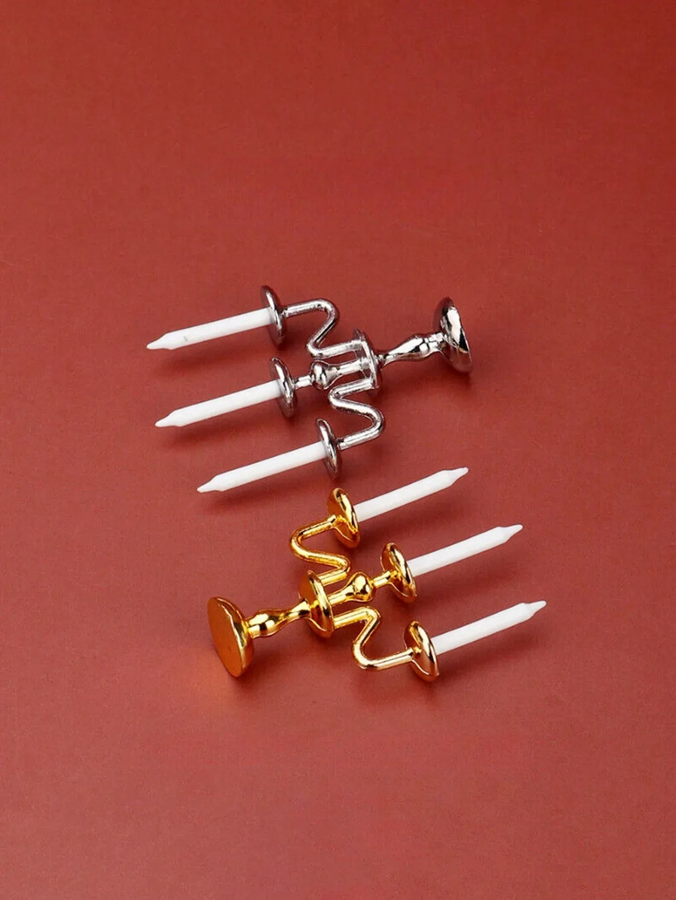 1:12 Scale Miniature Vintage Candlestick for Dollhouse, Mini Simulation Kitchen Scene Accessories, Windproof Table Decoration