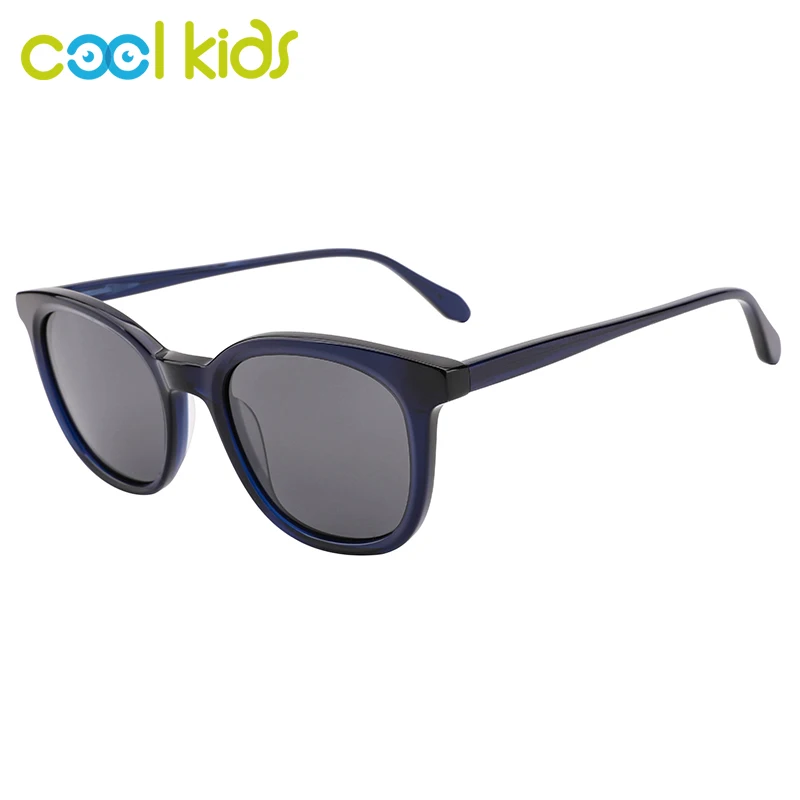 COOLKIDS Unisex TAC Polarized Lens Sunglasses Square Tortoise Fashionable Sunglasses Thin Temple Prescription Eyeglasses WD5085