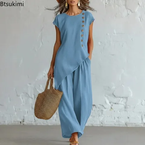 Женский летний комплект из хлопка  POLIESTAR  Casual