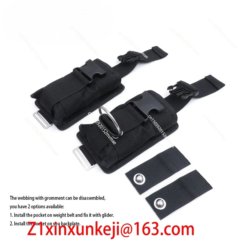 Diving Back Fly Side Hanging Jacket BCD with 10LBS Quick Unloading Counterweight Bag Inner Bag D Ring Fixing Ring Positioning