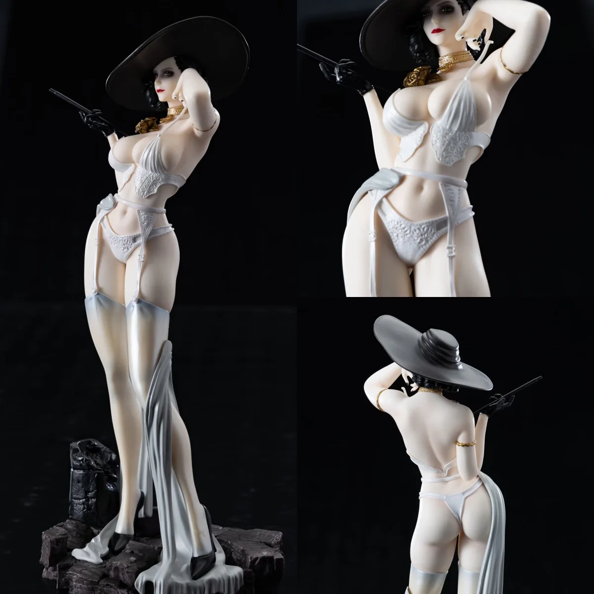 

Resident Evil Lady Dimitrescu Standing Statue Figure Model Game Collectible Toy Ornament Action Figure Gif