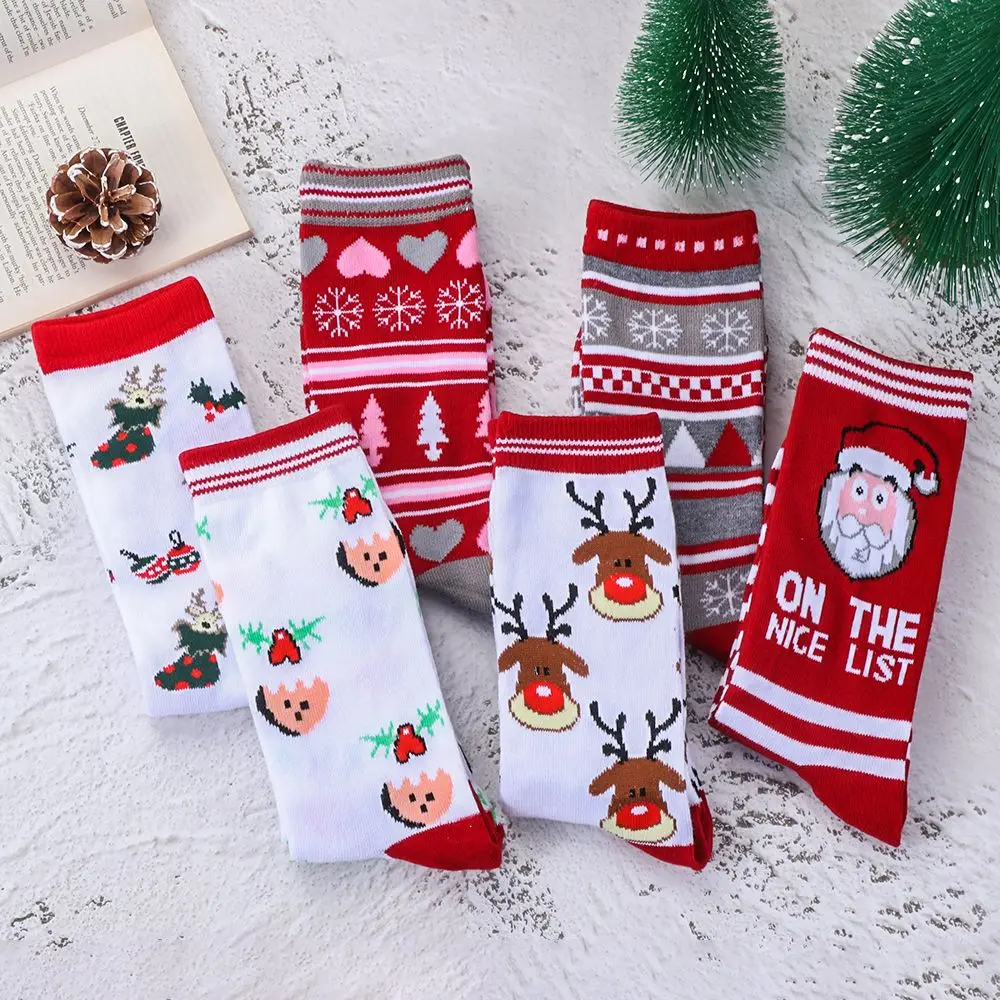 

Thickness Cotton Knit Novelty Christmas Socks Man Woman Lady Santa Claus Santa Stockings