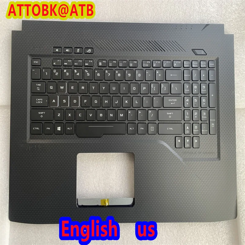 New Russian/English Laptop Keyboard For Asus ROG S7B S7BS GL703VM GL703VS GL703GE RGB Backlit