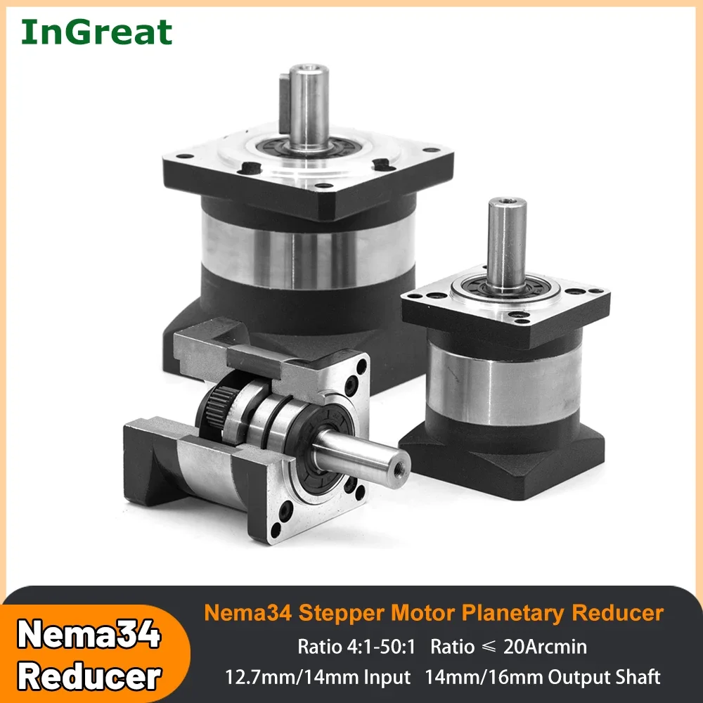 

Планетарный редуктор Nema34 для коробки передач с мотором 14/16 мм, редуктор скорости вала для лазерного печатного оборудования, текстильная цементная техника