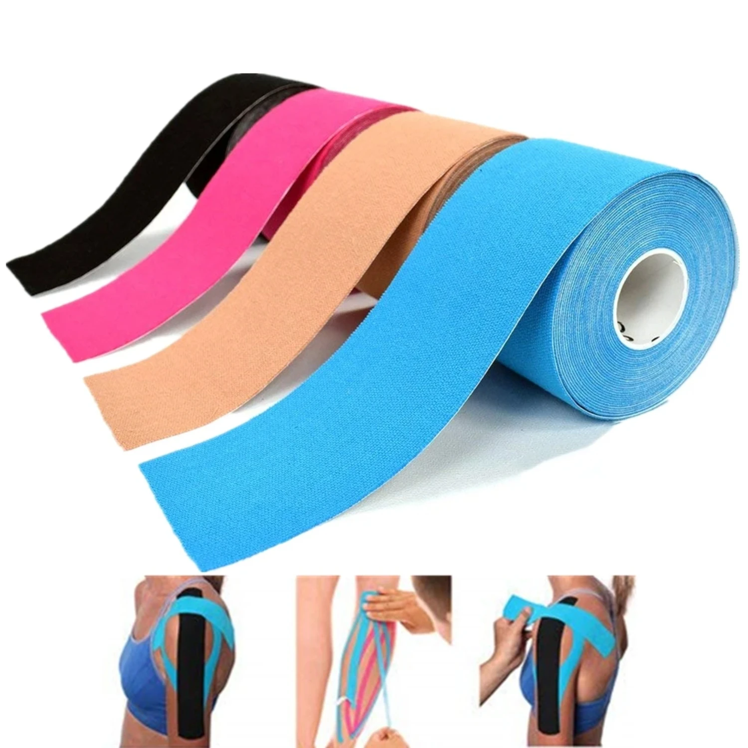 Kinesiology Tape Sport Cotton Elastic Athletic Taper Knee Elbow Protector Therapy Recovery Support  Knee Shoulder Ankle Band aid