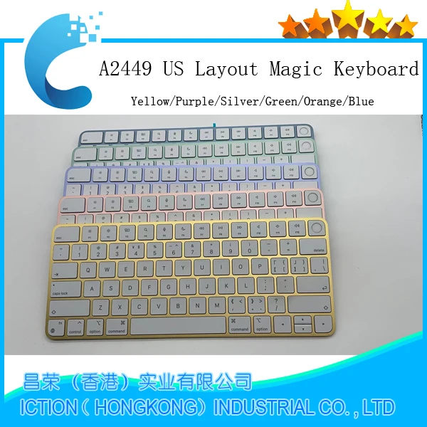 Original A2449 A2450 Magic Keyboard US Layout For Imac 24inch A2438 A2439 Keyboard 2021 Year with Touch ID