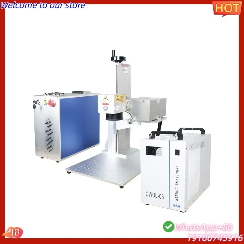 CE Certificate 3w Uv Marking Machine Engraving for Spectacle Lens Glasses Bottle Plastic Wood With Rotating