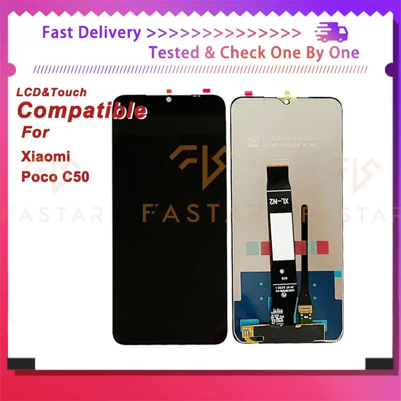 

6.52"Original For Xiaomi Poco C50 LCD Display Touch Digitizer Assembly Replacement Phone Screen redmi Xiaomi PocoC50 lcd