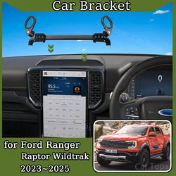 Car Mount for Ford Ranger Raptor Ranger Wildtrak X 2023~2025 Magnetic Mobile Phone Holder GPS Bracket Gravity Stand Accessories