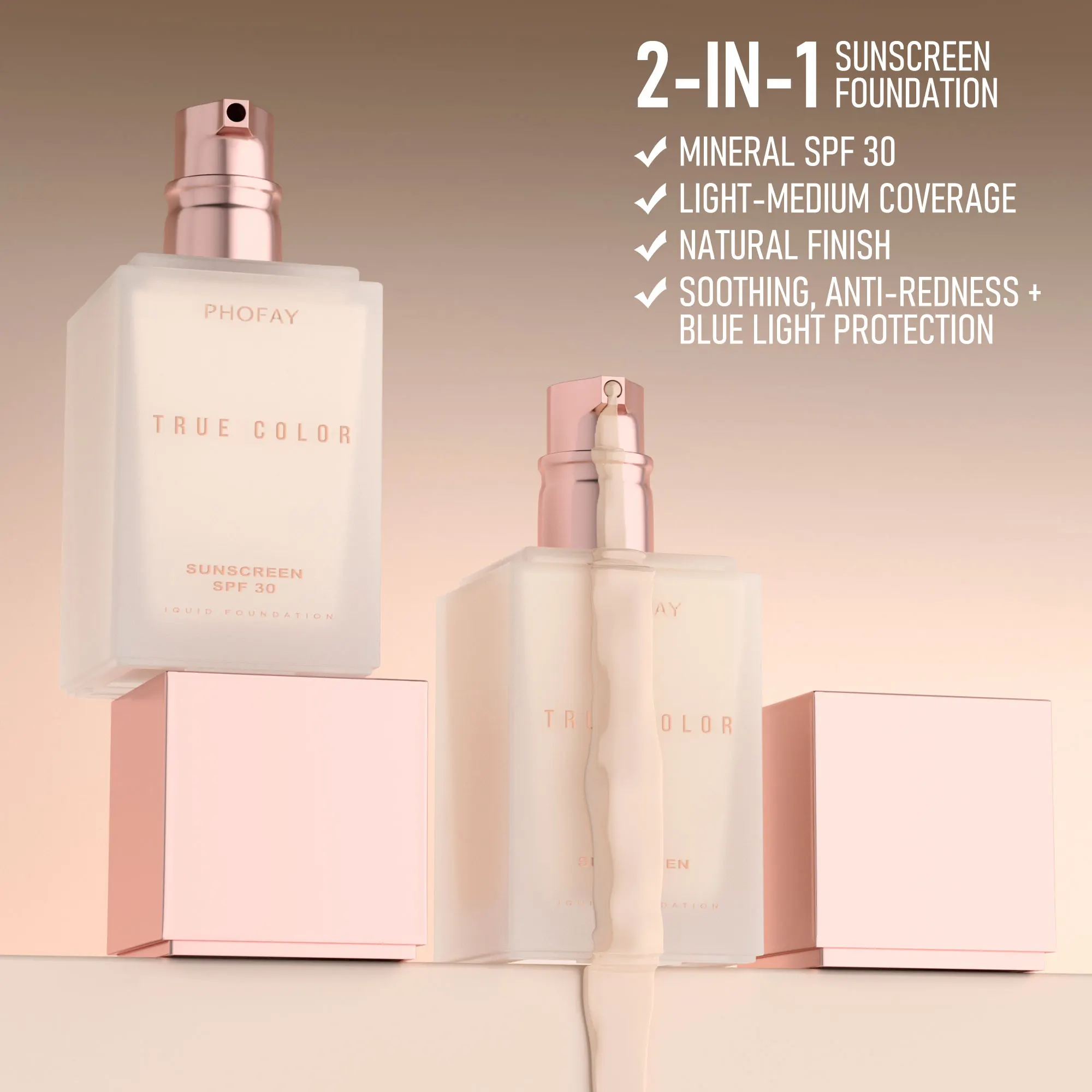 

Liquid Foundation Cream for Face 10ml High Coverage Makeup Base Sunscreen SPF30 Waterproof Concealer Makeup Foundation