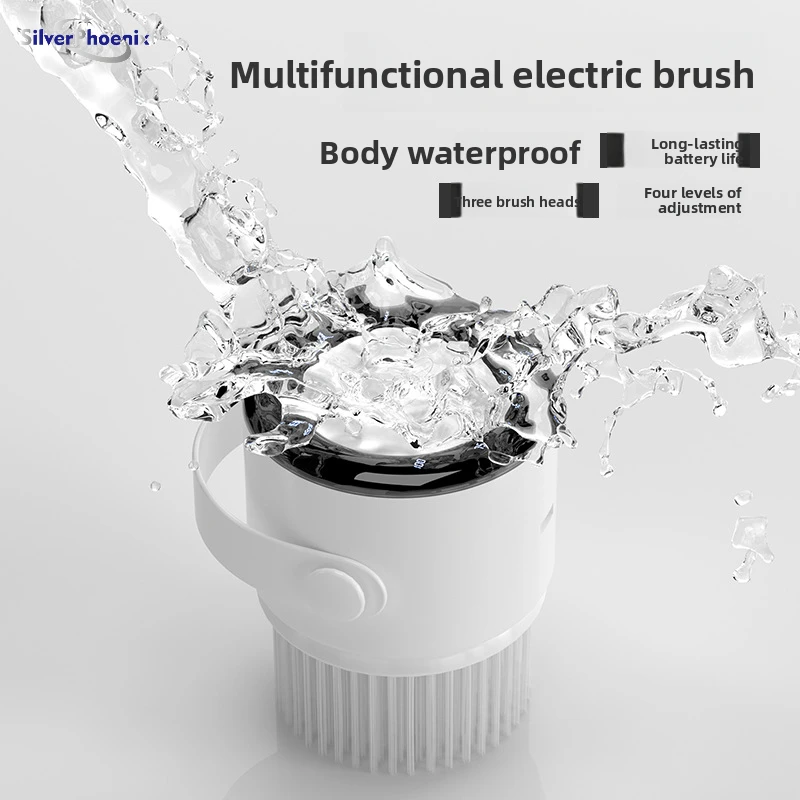 

Multi-purpose Portable Electric Dishwashing Brush Wireless Handheld Home Kitchen And Bathroom Enlarged Area Cleaning Brush