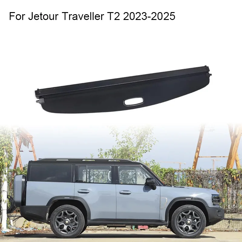 Trunk Curtain Cover Organizer For Chery Jetour Traveller T2 2023-2025 Rear Rack Partition Shelter Shield Shade Luggage Cargo