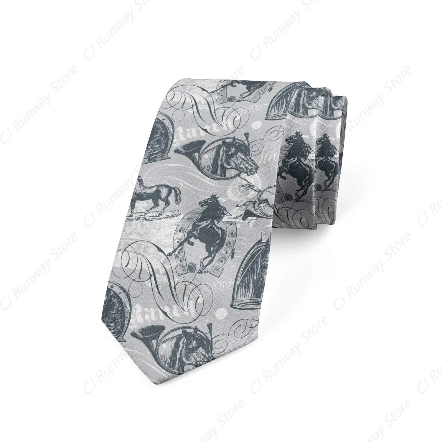 Men's Tie, Horses Animal Ties For Man Business Wedding Party Gift