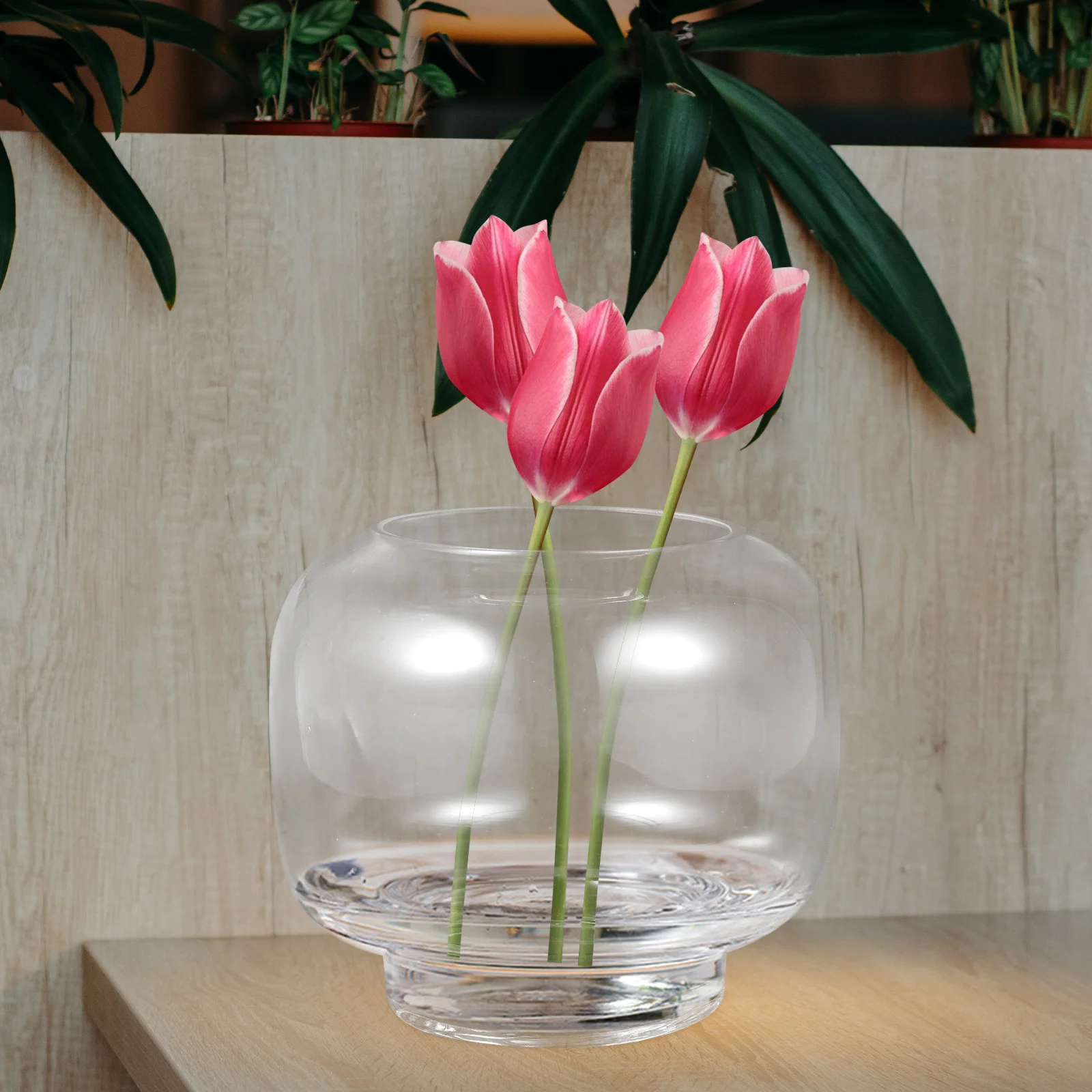 

Transparent Glass Vase Simple Stylish Hydroponic Flower Bottle for Home Office Desktop Glass Hydroponic Vase