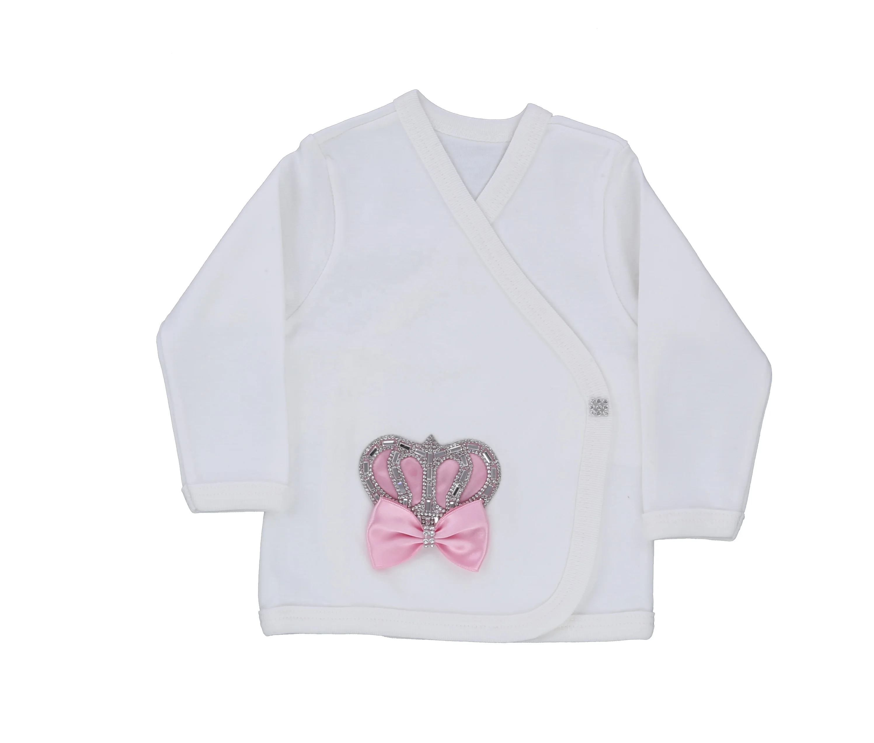 Wholesale 10 Pieces 100% Cotton Fabric Knitted Custom Long Sleeve Bubble Newborn Baby Romper Set Girls Button