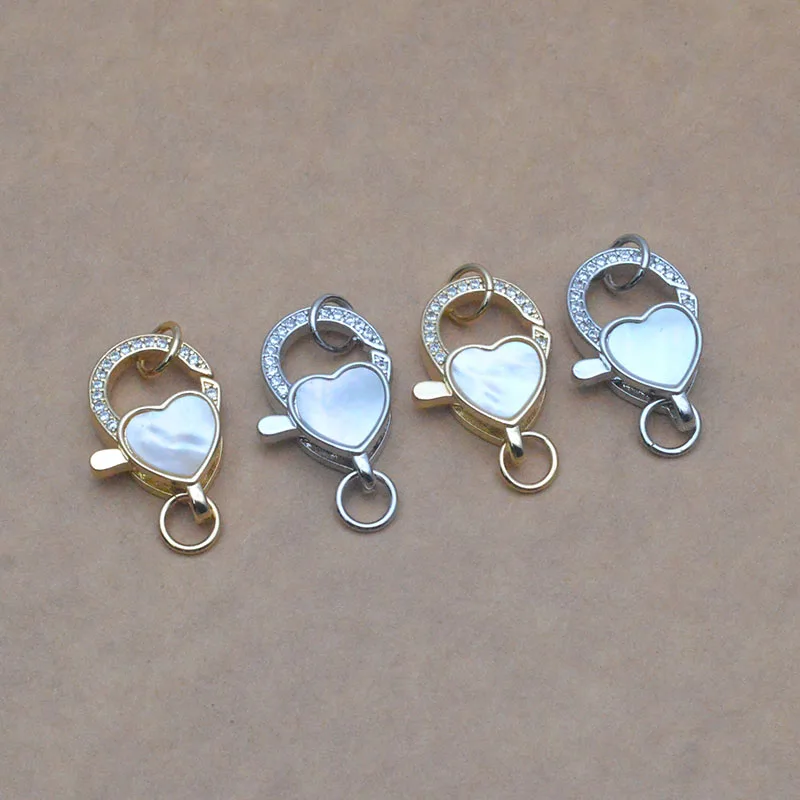 5-ピース-ロット-18-k-ゴールドメッキハート形天然-mop-シェルロブスタークラスプ-diy-ネックレスブレスレットチェーン作成用品用