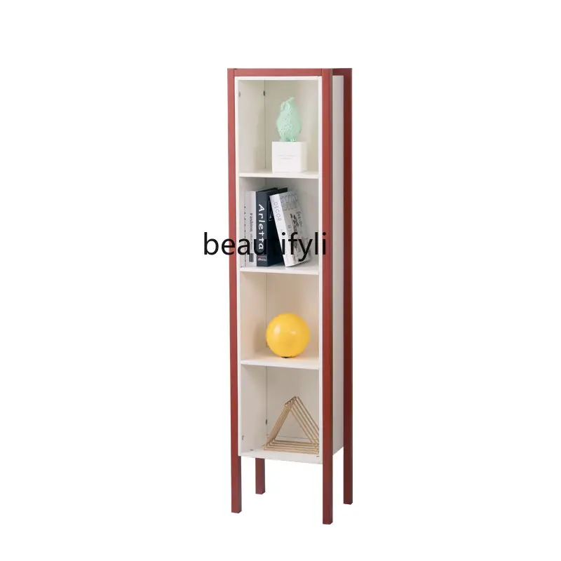 

Nordic Minimalism Wall Bookcase Narrow Gap Storage Rack Multi-Layer Small Cabinet Narrow Clothes Closet