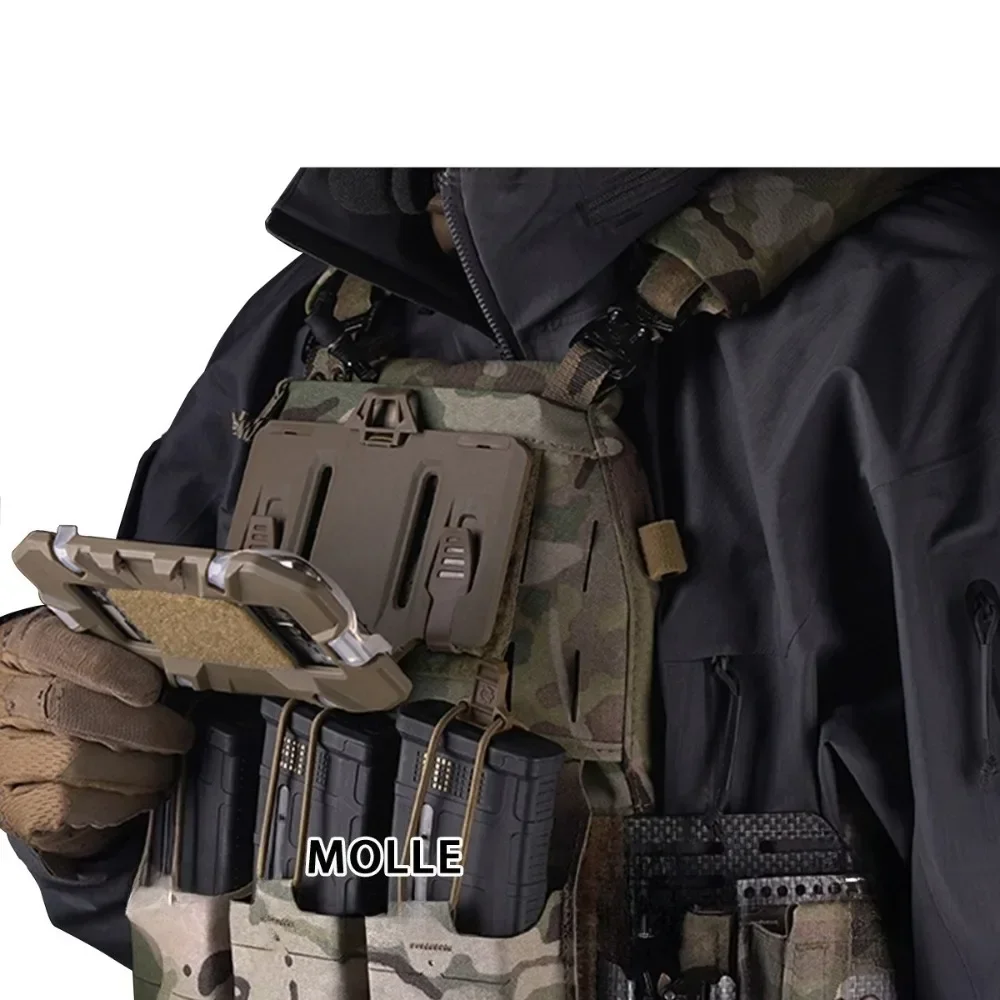 Outdoor Tactical MOLLE Folding Navigation Board Map Case Admin Panel Mobile Phone Navigator Holder Hunting Vest Accessories