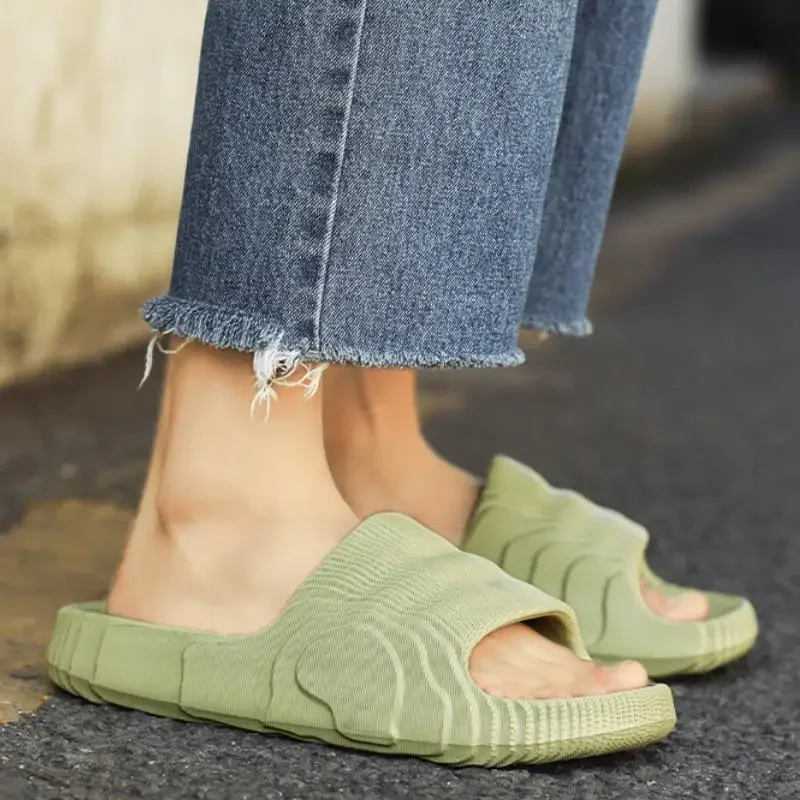 Zapatillas de interior y exterior para hombre y mujer, zapatos de plataforma de verano, suaves, antideslizantes, de EVA, para parejas, para baño, playa, sandalias de ocio