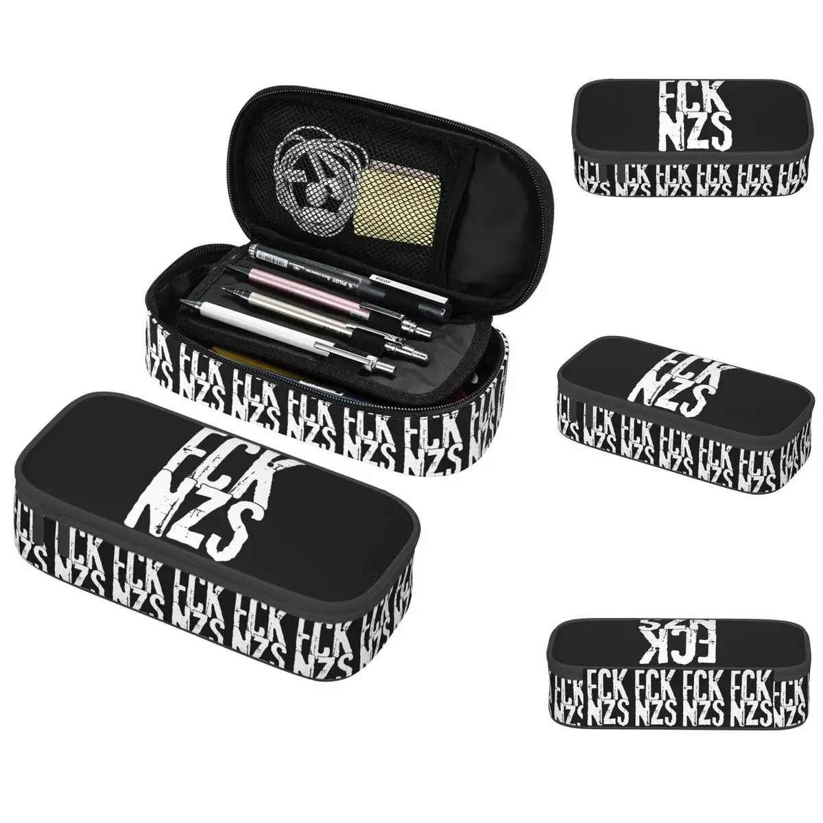

Fck Nzs Fitted Pencil Case for Kids School Pen Box Pencil Bag Stationery Supplies Pen Holder Bag