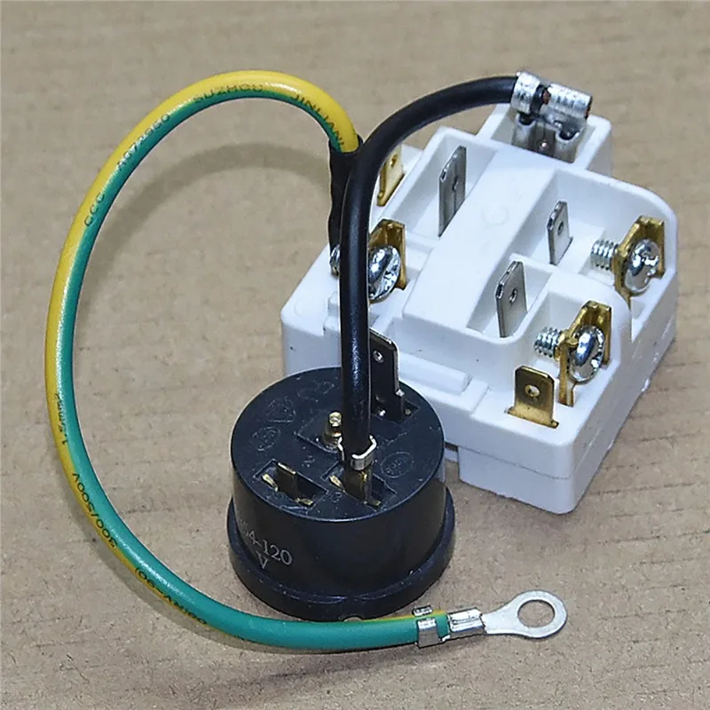 QP3-12A Refrigerator Compressor PTC Starter + Overload Protector Relay Set