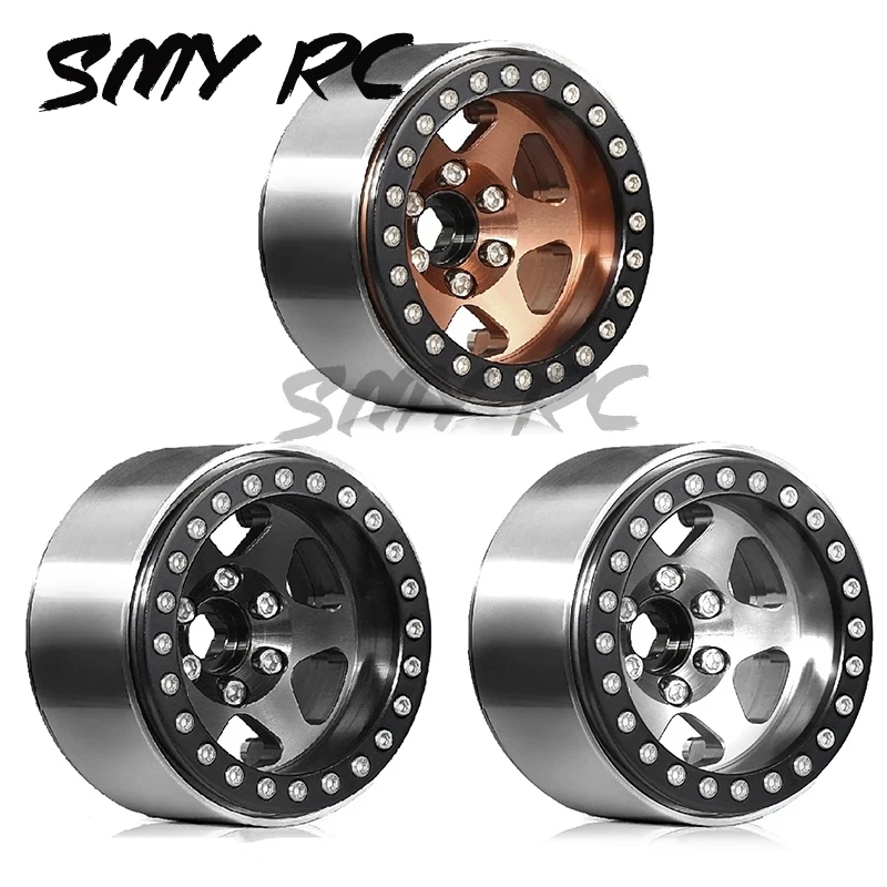 

Metal Deep Dish 1.9" Beadlock Wheel Rim Negative Offset 11mm for 1/10 RC Crawler Car Axial SCX10 Pro Capra Traxxas TRX4 D90