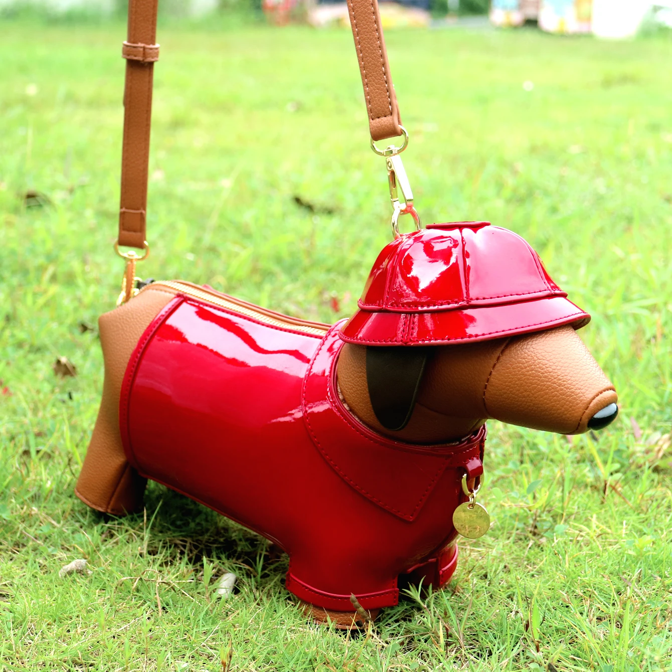 Geldbörsen und Handtaschen für Damen, Designer-Umhängetasche aus Leder, niedliche Hundeform, Abendparty-Tasche, Damentasche – Detail 11