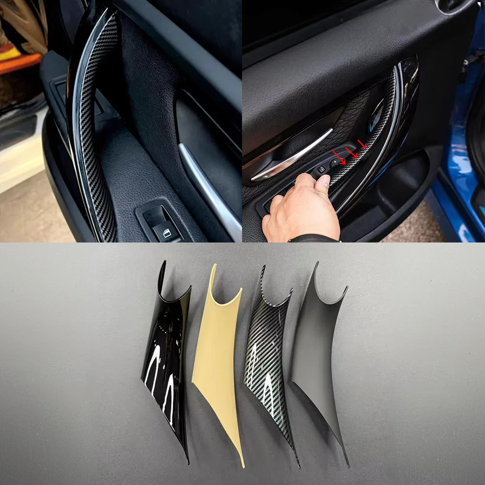 For BMW 3 4 Series F30 F31 F32 F33 F34 F36 F80 F82 M3 M4 2012-2018 Car Door Handle Pull Inner Protective Cover Trim