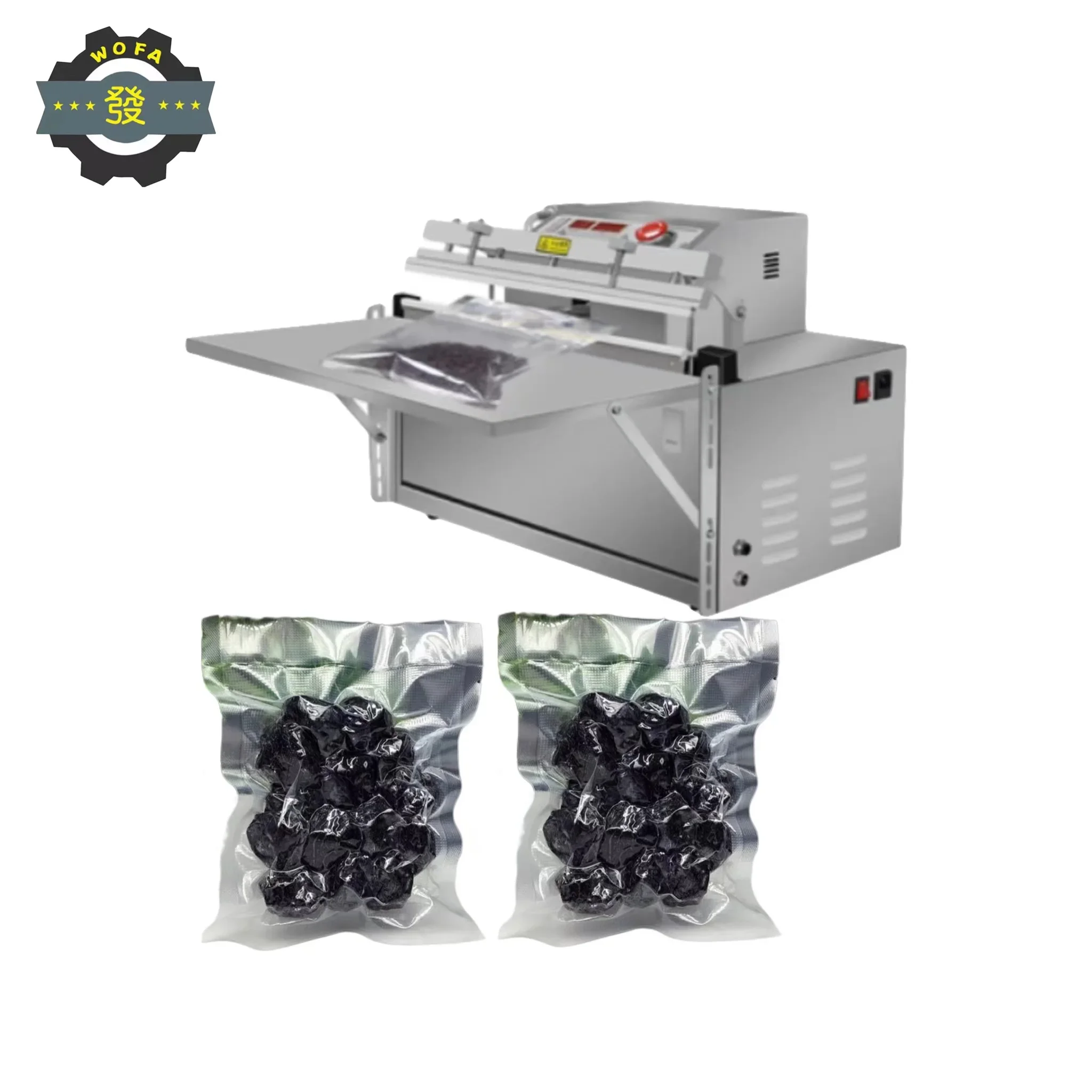 Jiahe industrial plastic bag sealer  out suction vacuum packing machine 500 mm commercial vacuum sealer machine for food