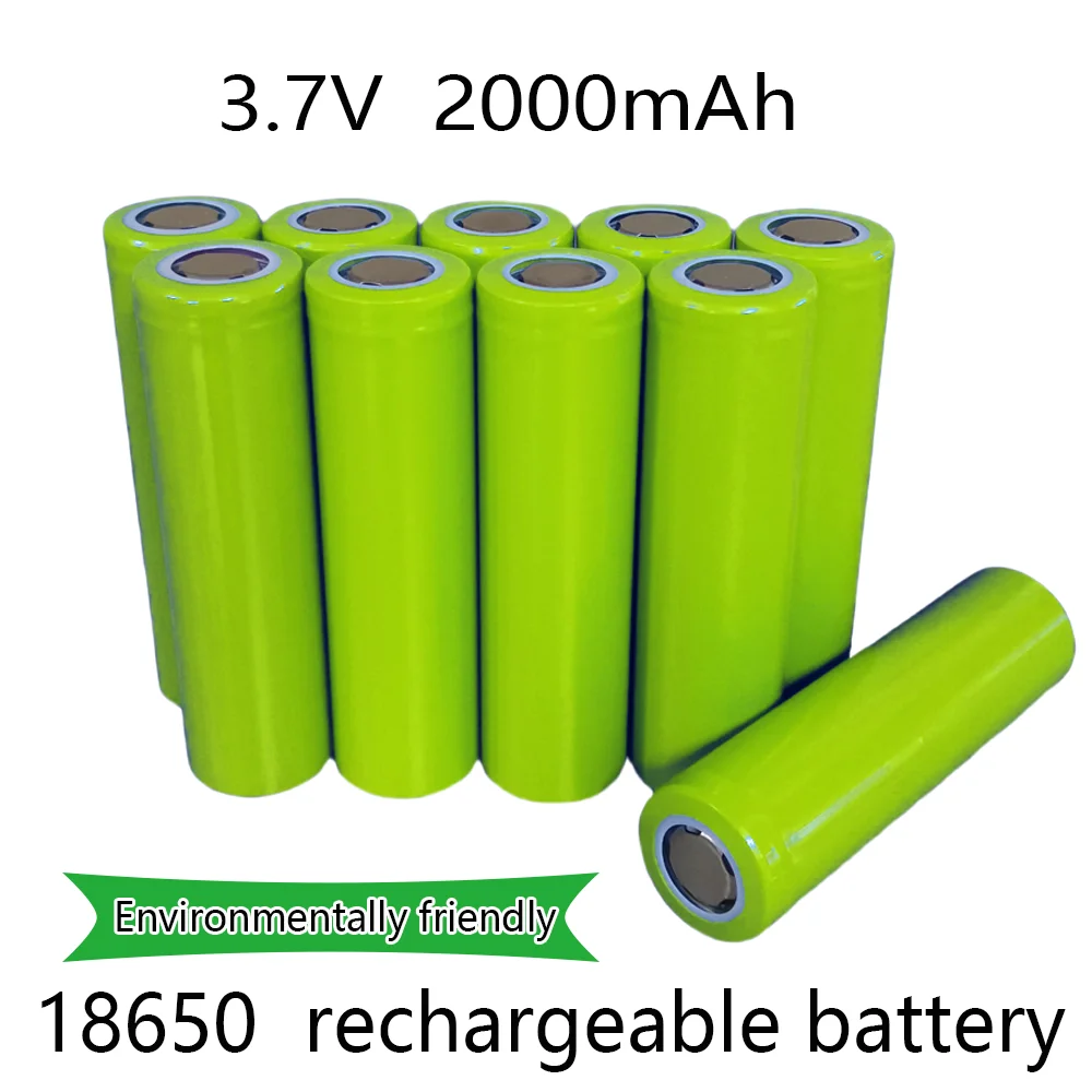 

100% Original Li-ion Battery 18650 3.7v Rechargable Battery 2000mAh 20A Discharge Suitable for various electronic products