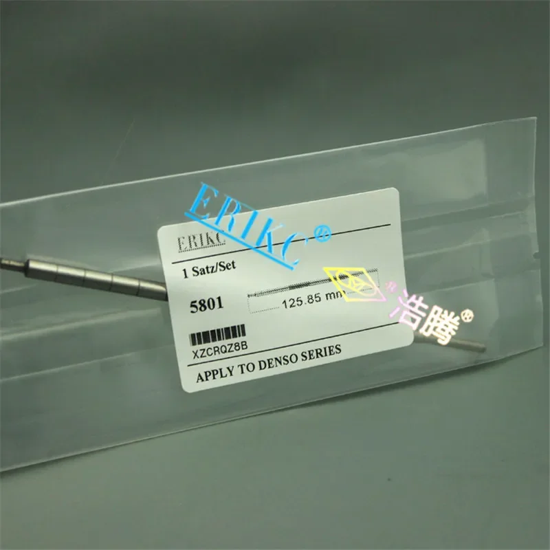 ERIKC Slivery Injector Valve Rod 5801 and Common Rail Injector Valve Plenger Length=125.85mm for 095000-6250 095000-6251