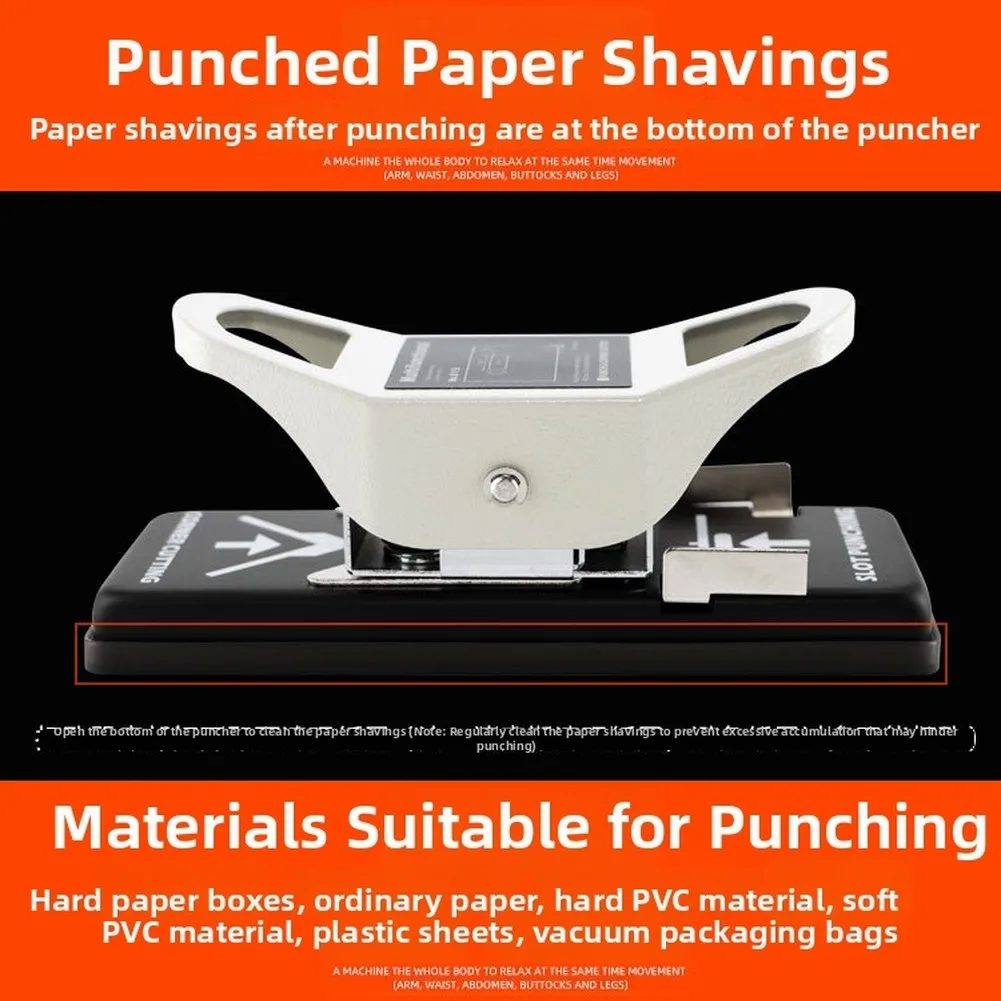 2 in 1 Hole Punch with Corner Rounder for PVC Cards Paper Craft Projects 3mm 13mm Slots R5 Radius 18.5x7.5x6cm