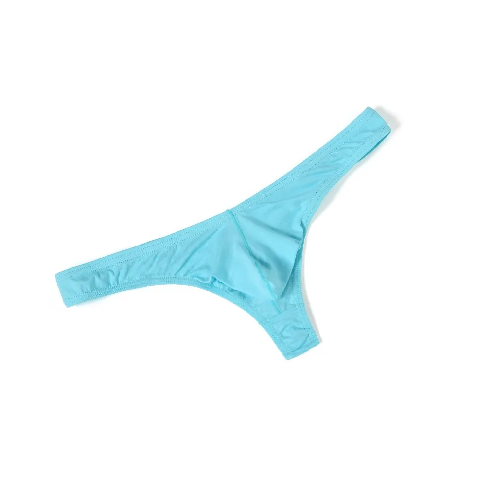 

Breathable Transparent Ice Silk Thongs Ultra-thin Briefs T Back Panties Low Waist Large Size Men's Underwear Summer