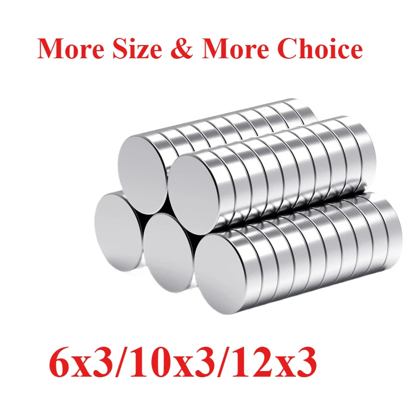 Super Powerful Magnet Round Disc Magnet for Fridge Home Office Craft for 6x3/10x3/12x3,versatile for kitchen, workshop,storage