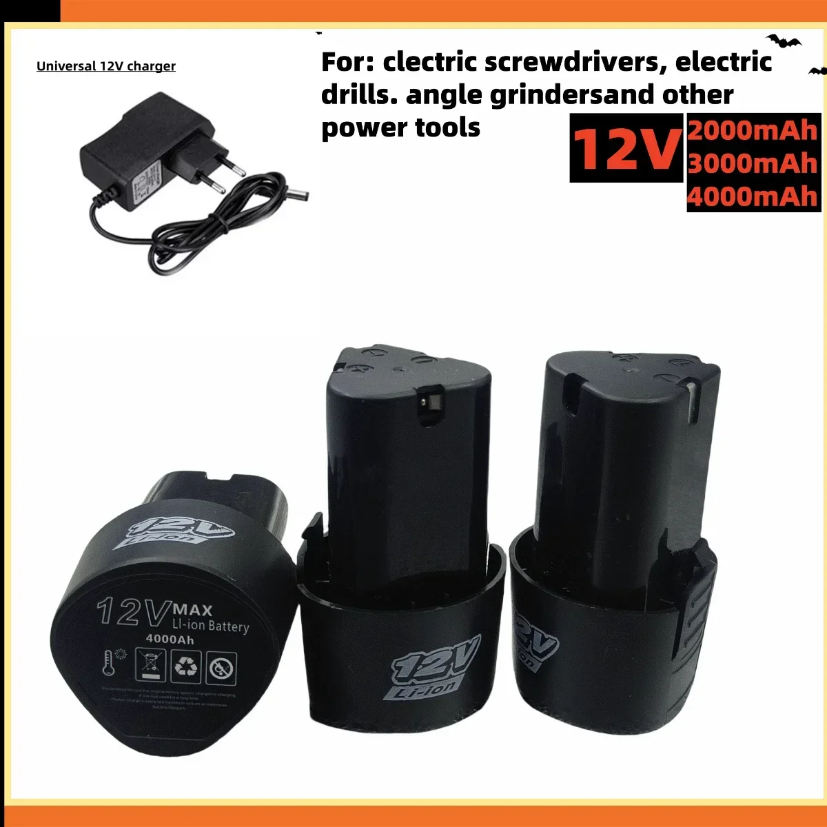 2025 Popular 12V -4Ah Lithium-ion Rechargeable Battery and Charger, for Electric Screwdrivers, Drills, and Mini Angle Grinders