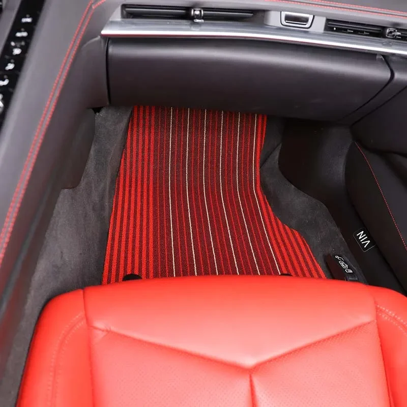 

Custom Car Floor Mats Waterproof Anti-Slip No Odor Wire Mat For 2020-2026 Corvette C8 Stingray Z51 Z06 Auto Accessories
