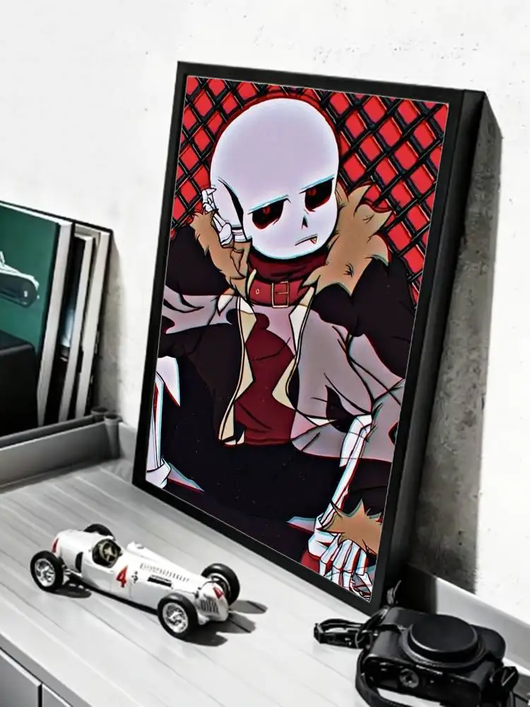 COOL Fell Ink Sans U-Undertale   Poster HD Self Adhesive Waterproof Wall Art Ideal for Home Office Dorm Gift