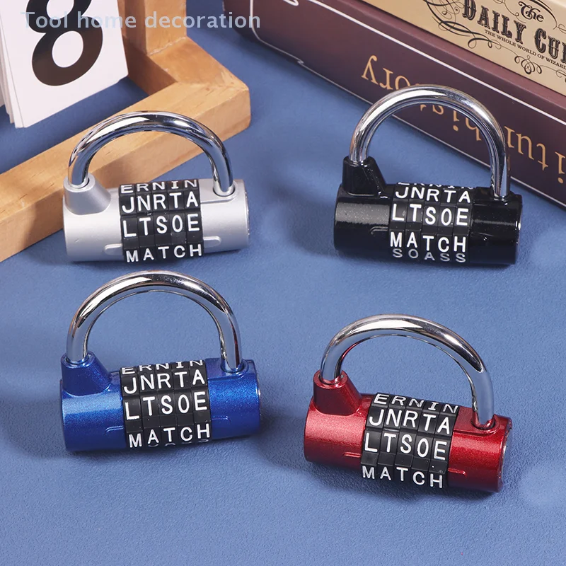 5 Dial Digit Number Zinc Alloy Combination Padlock 4 Colors Code Password Lock Door Cabinet Drawer Bike Motorcycle Locker